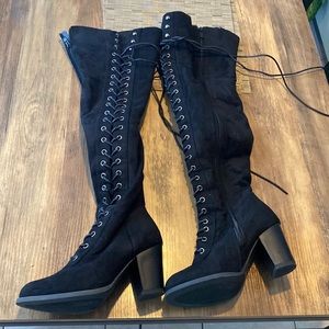 Lace Up over the knee boots